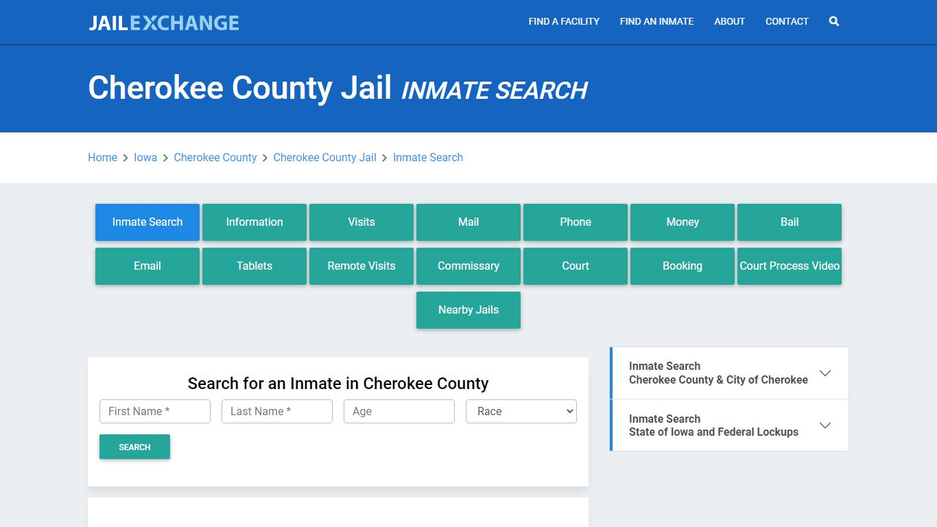 Cherokee County Jail, IA Inmate Search: Roster & Mugshots - Jail Exchange